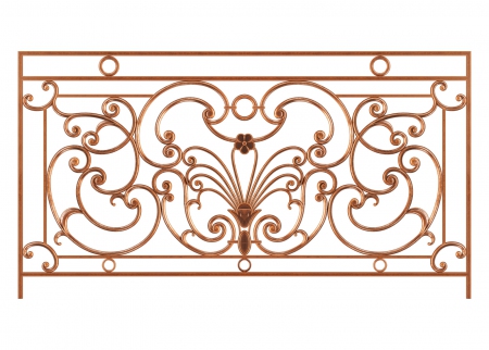 ENZO cast aluminum balcony is a flower balcony model with a simple design, not too heavy and complicated.